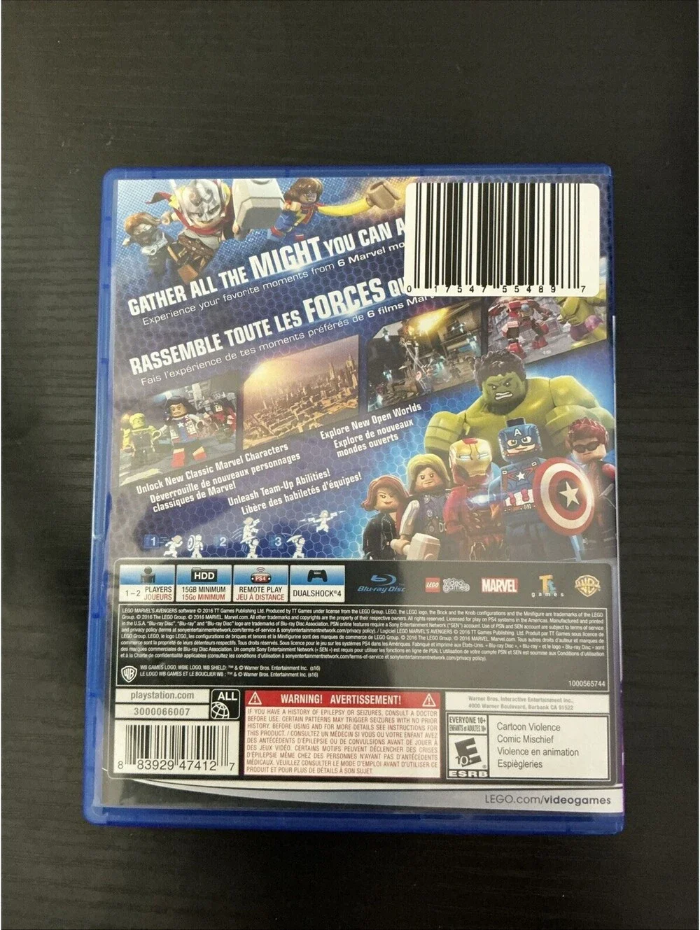 LEGO Marvel Avengers (PS4). - CIB - Tested